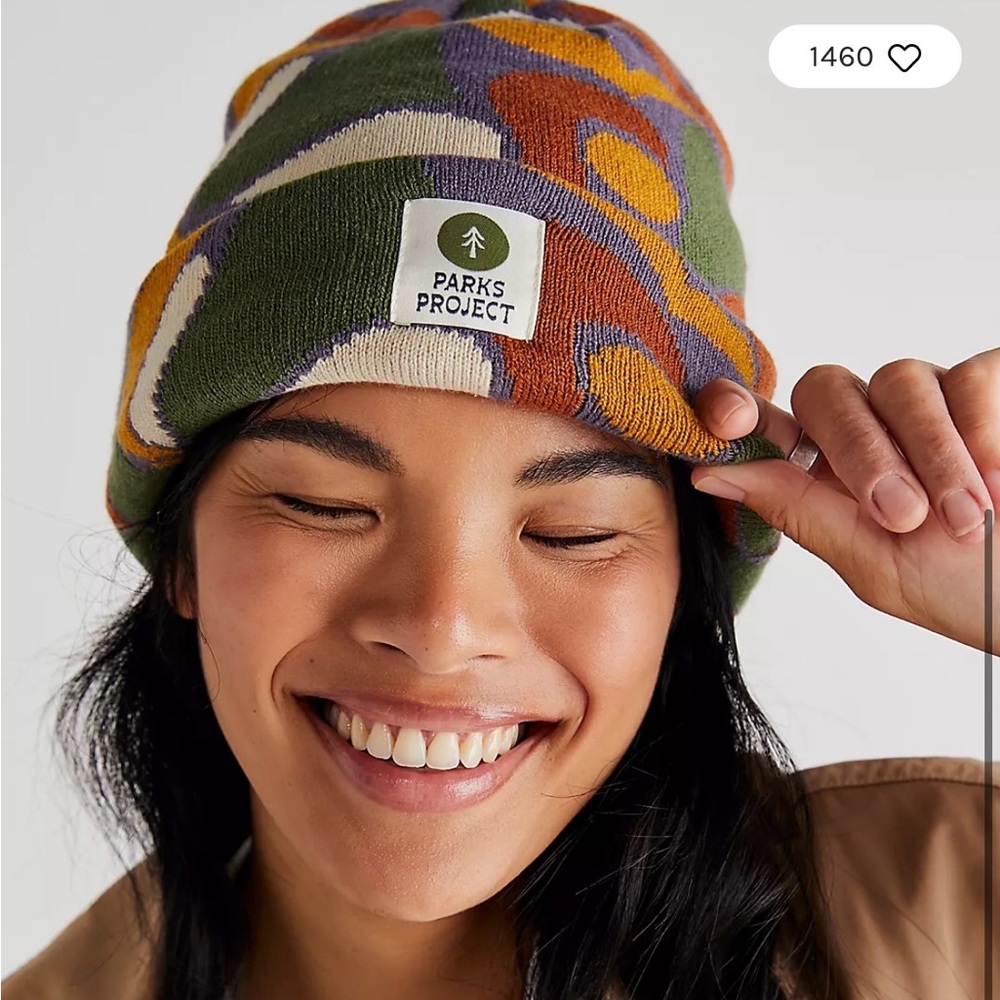Parks Project Beanie with White & Blue Wash